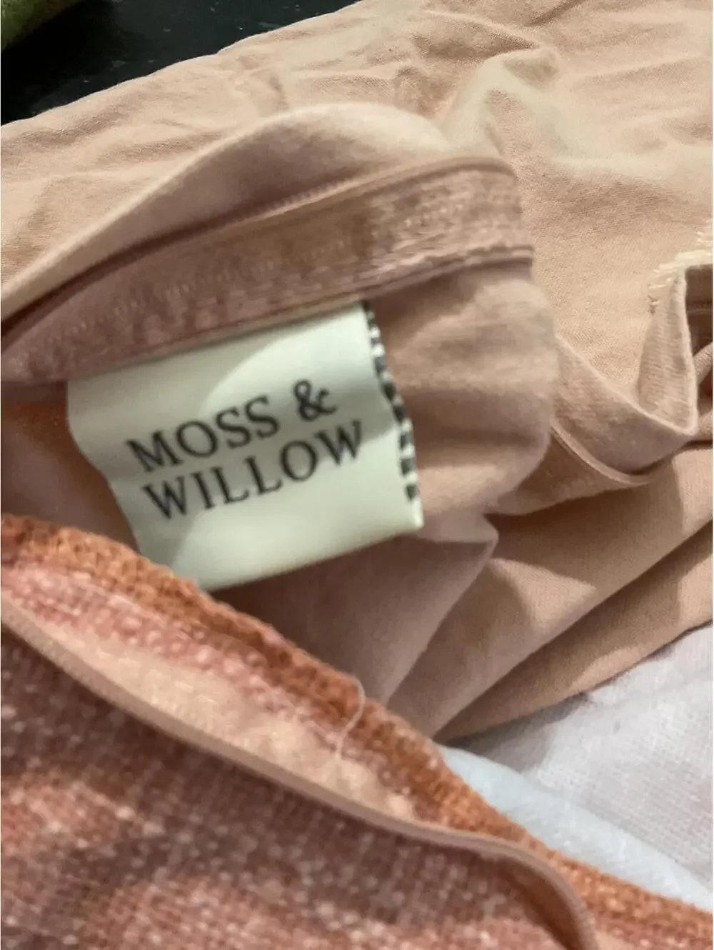 Moss and Willow Embroidered Decorative Cushion Cover with Tassels